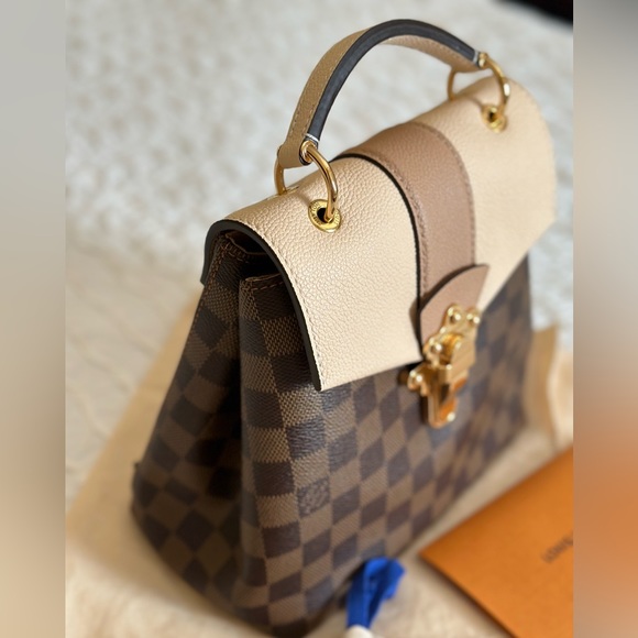 Authentic Louis Vuitton Clapton backpack - Damier Ebene, Beige Leather - Picture 8 of 16